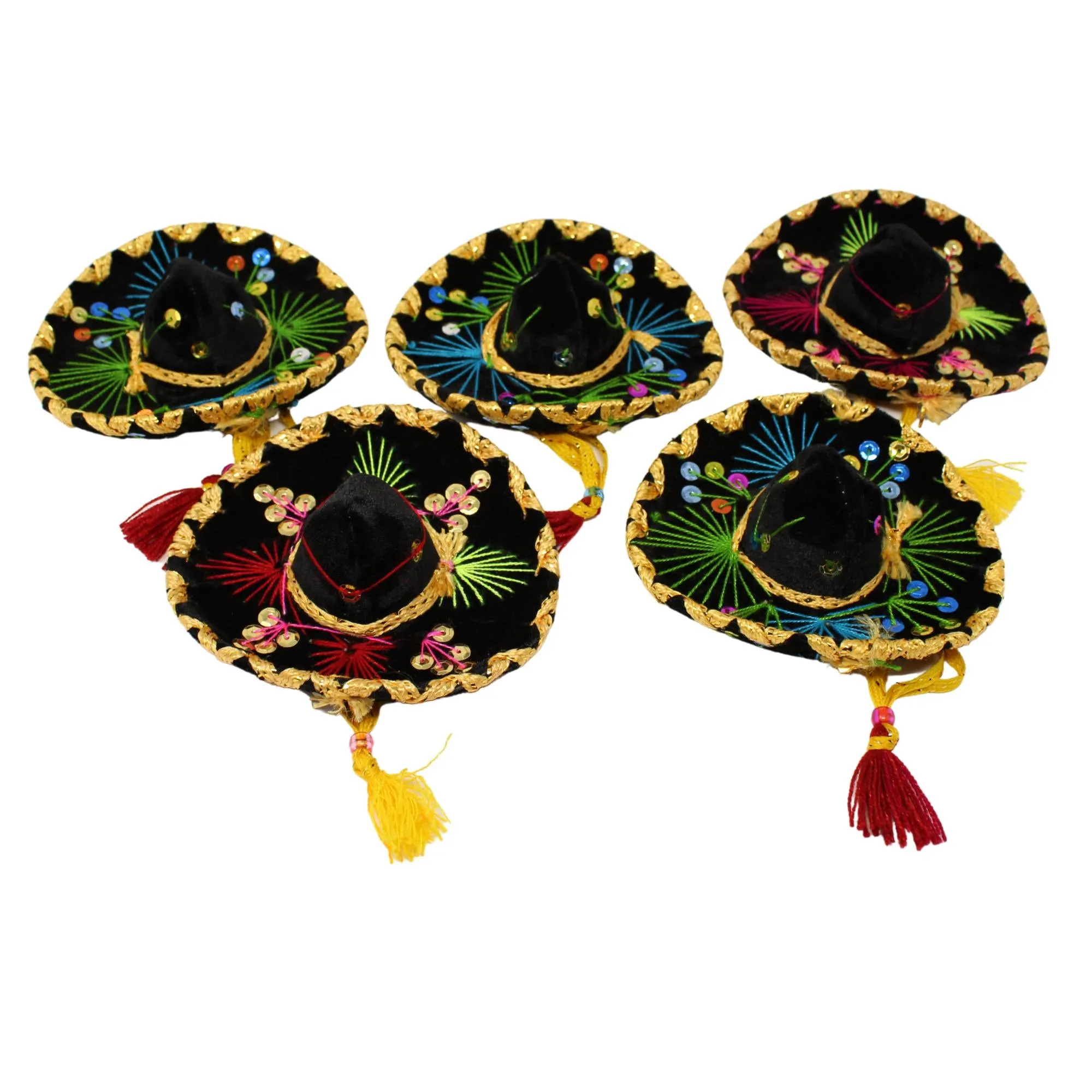 Authentic Mini Sombreros in Black