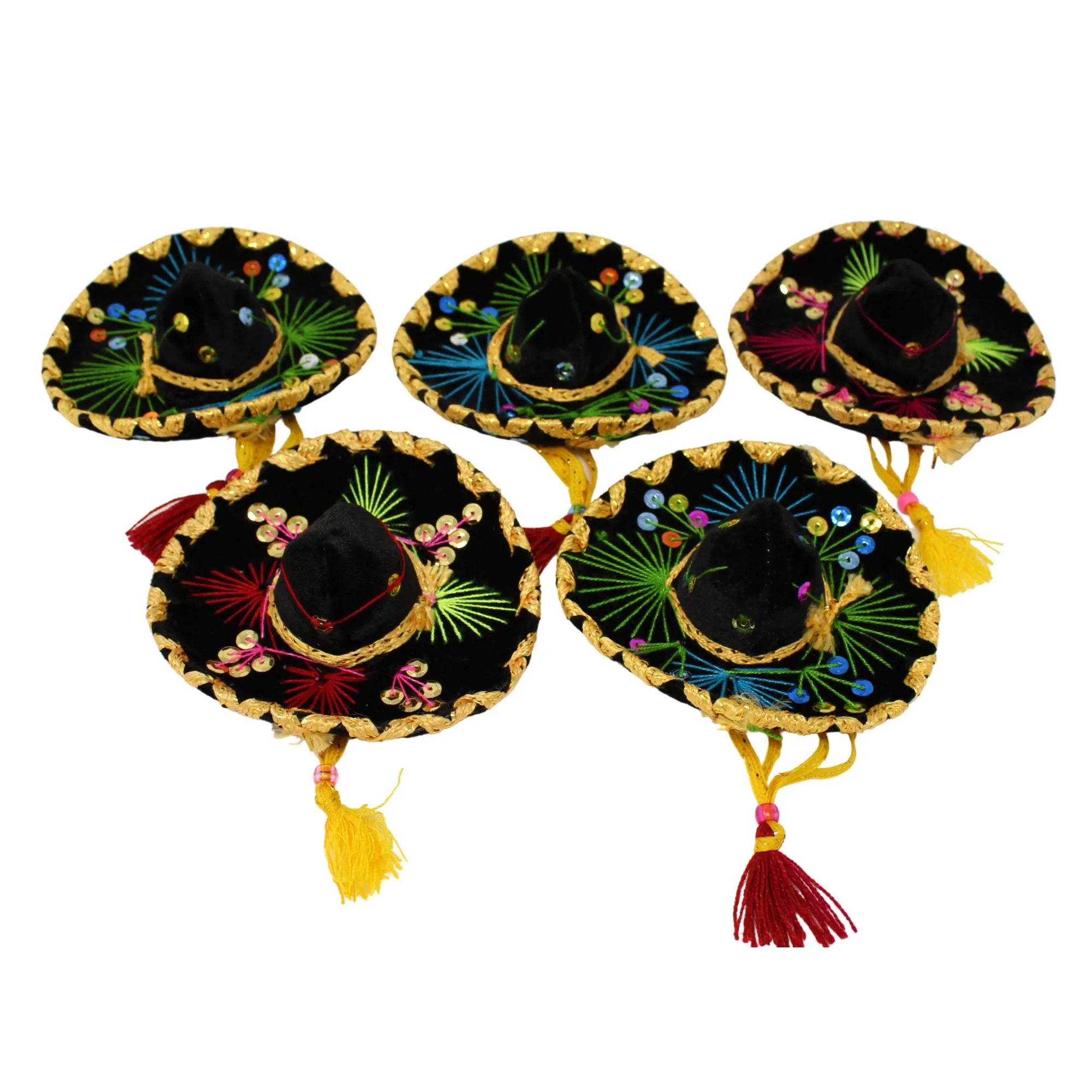 Authentic Mini Sombreros in Black