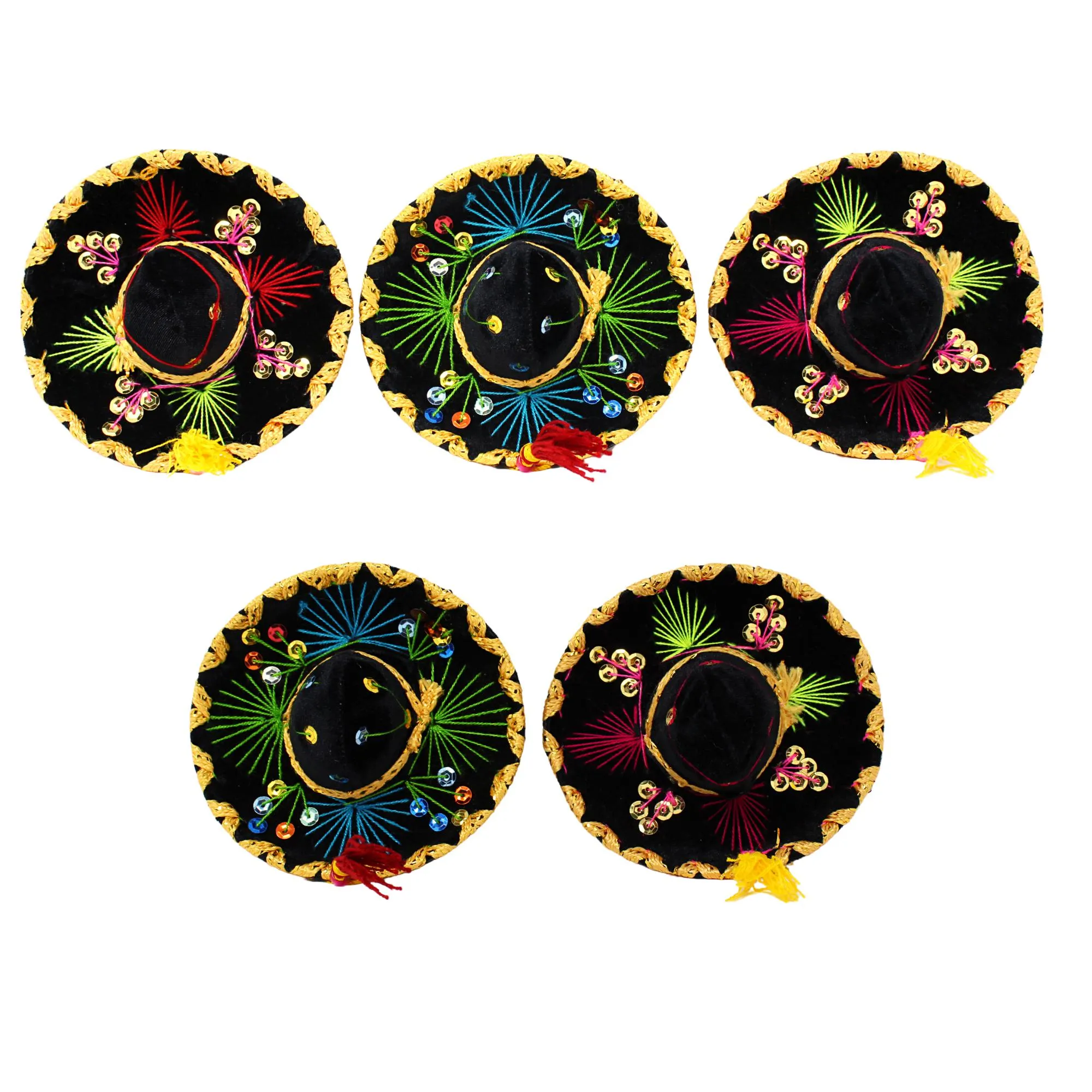 Authentic Mini Sombreros in Black