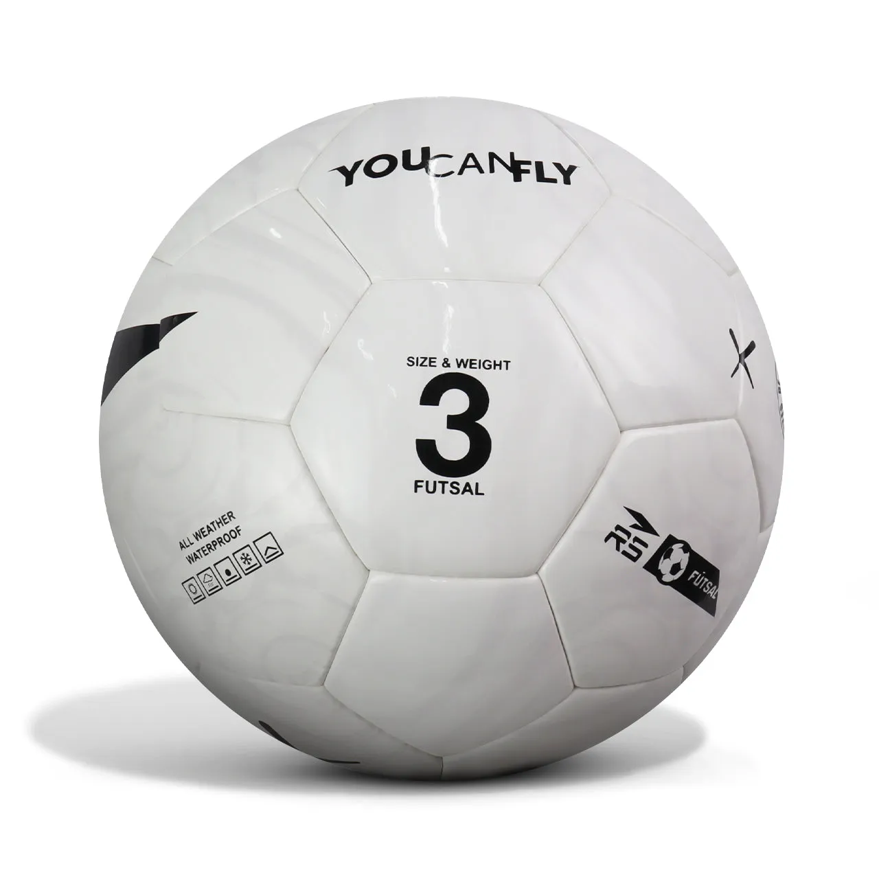 BALON FUTSAL Nº3 - BLACK/WHITE