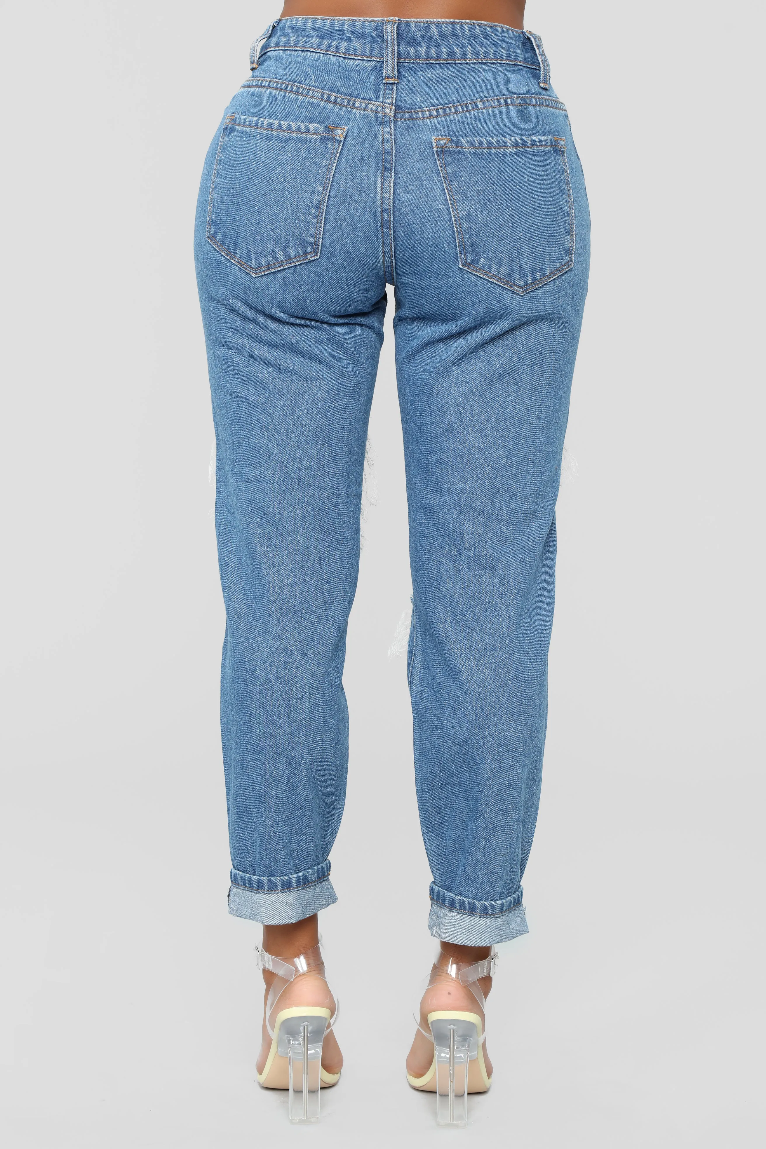 Best Of You Boyfriend Jeans - Medium Blue Wash