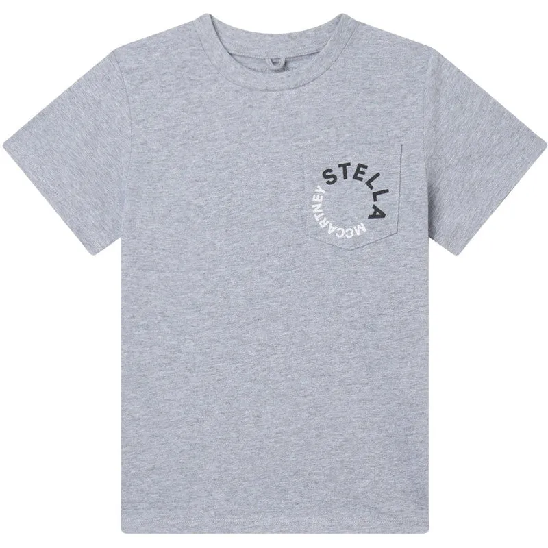 Boys Grey Circle Logo T-shirt