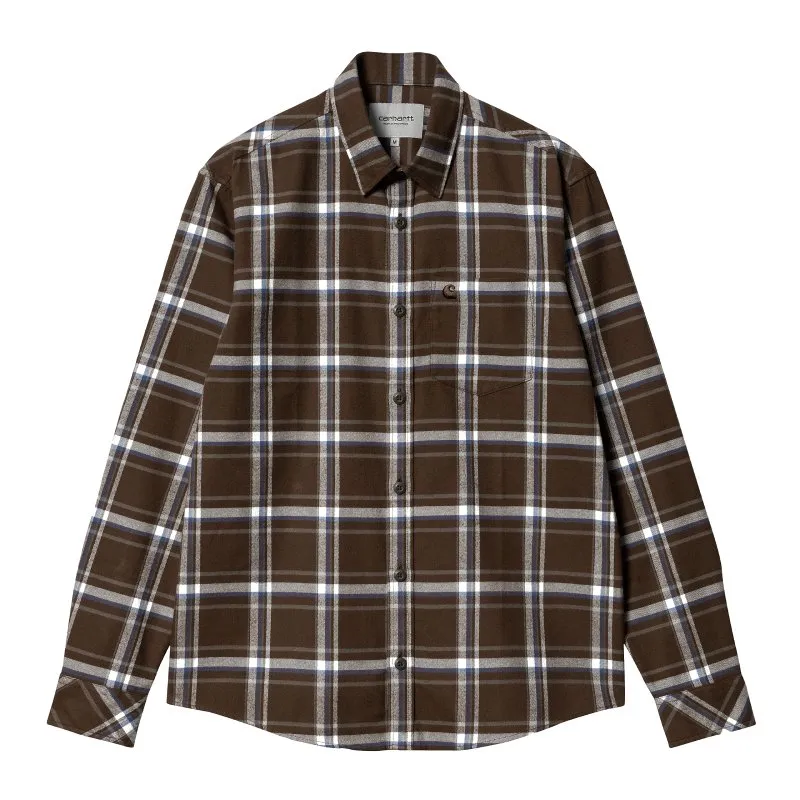 CARHARTT WIP BARTEN CHECK SHIRT BUCKEYE | CAMISA DE FRANELA A CUADROS