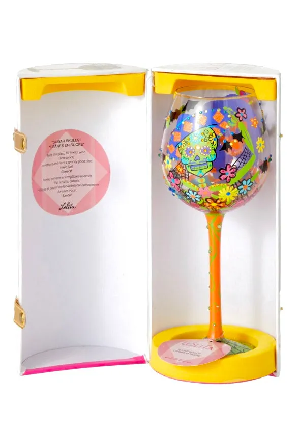 Copa de vino Superbling "Sugar Skulls"