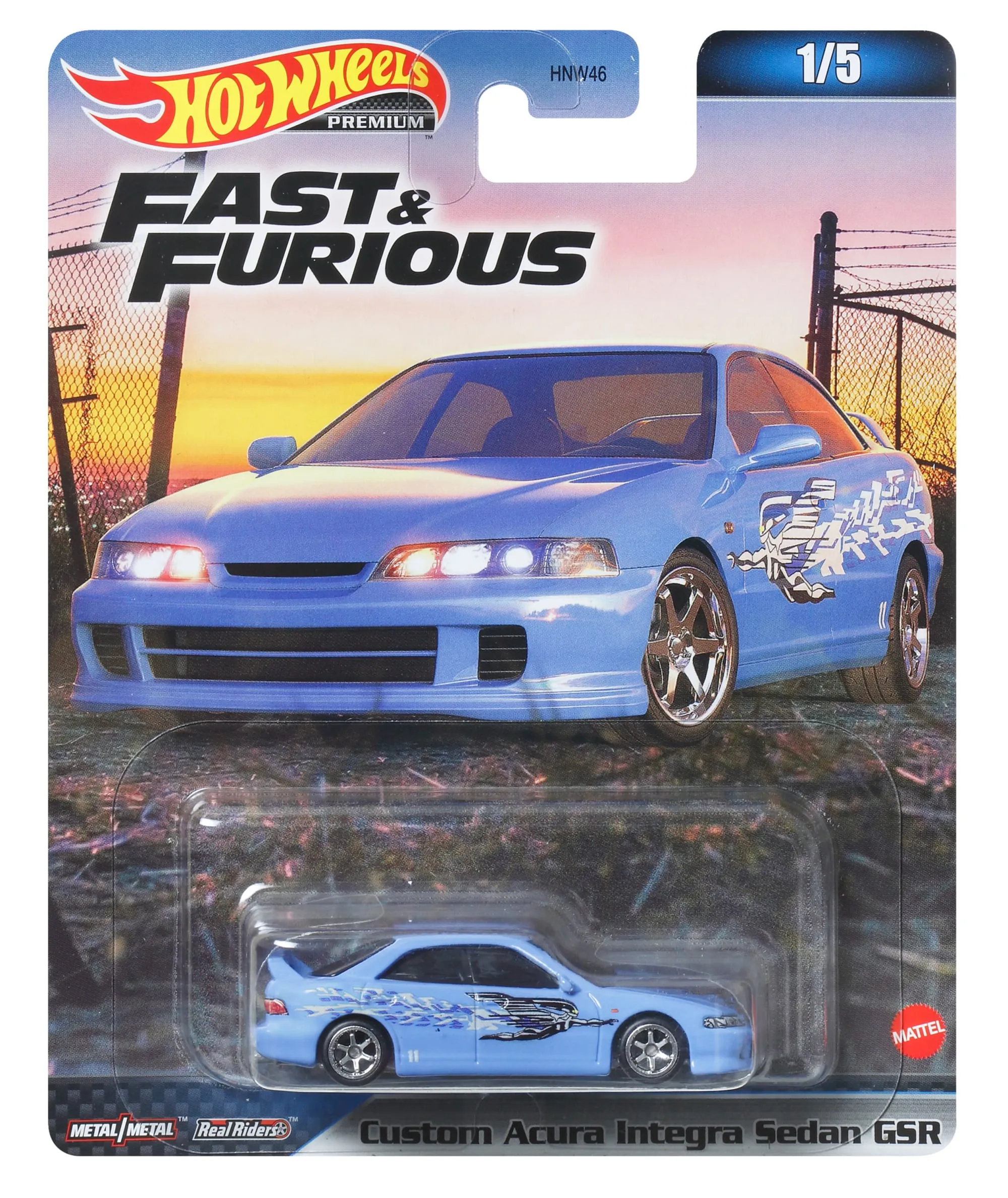 Hot Wheels Collector Veículo de Brinquedo Fast e Furious Mia's '96 Acura Integra GS-R