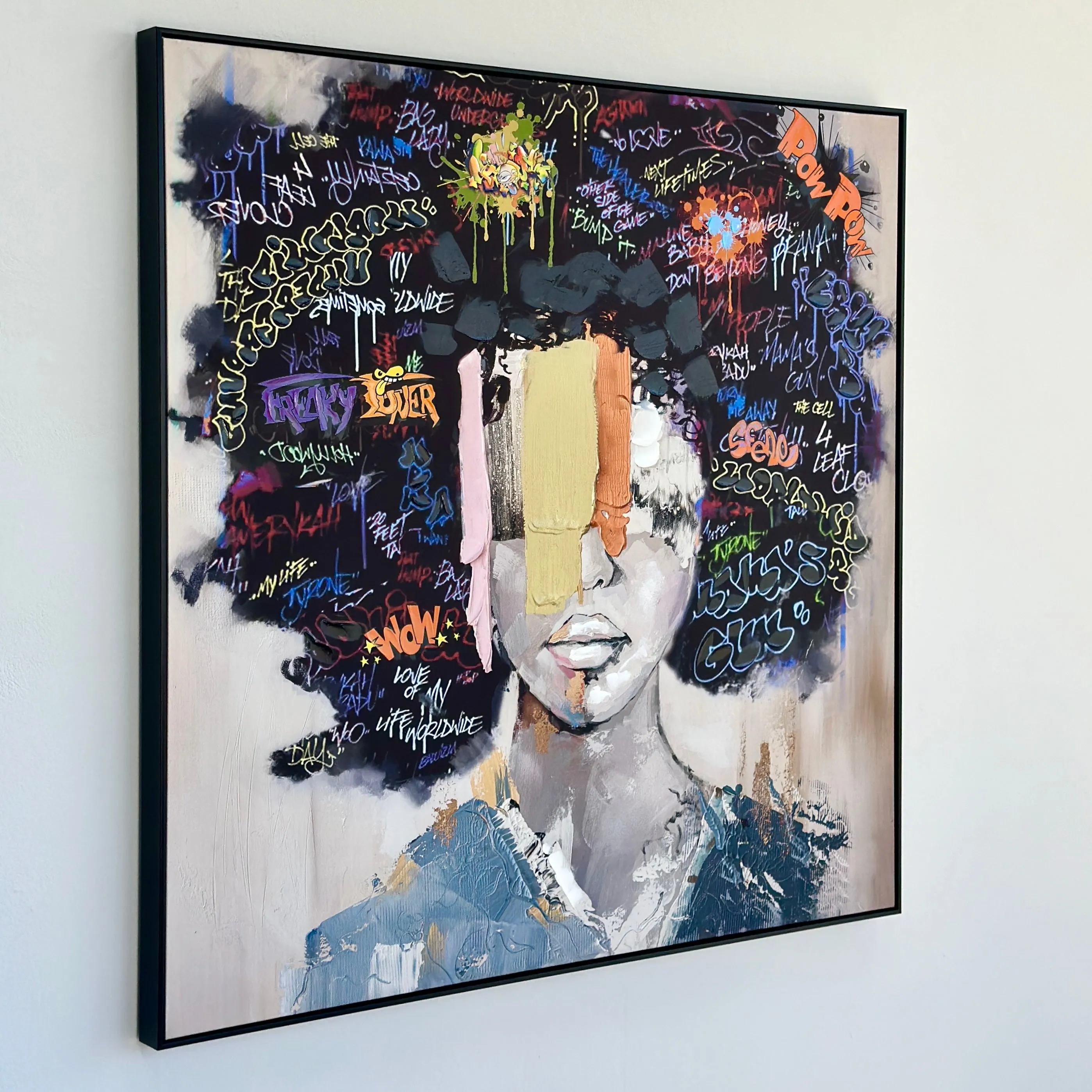 Pop Afro Modern Woman Wall Art