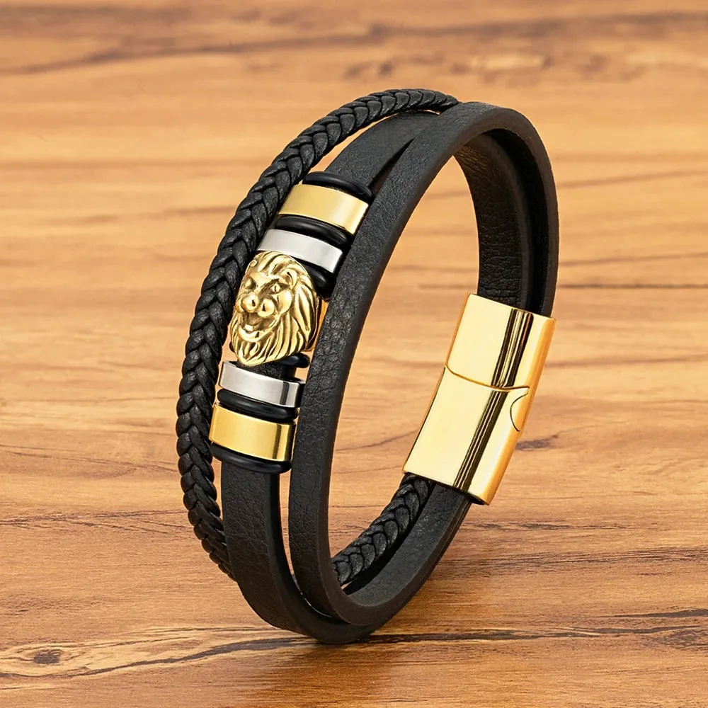 Pulsera de cuero para hombre