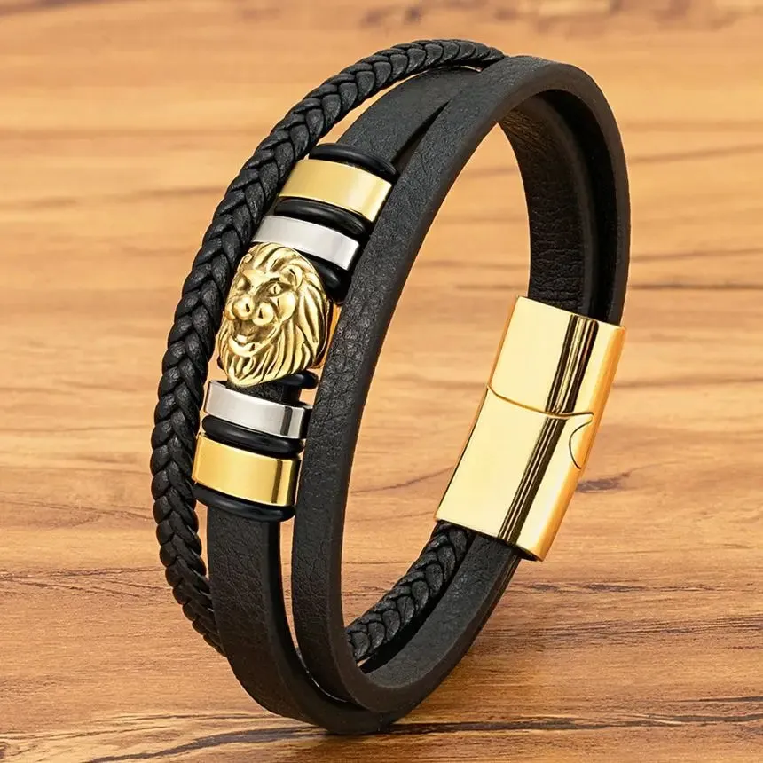 Pulsera de cuero para hombre