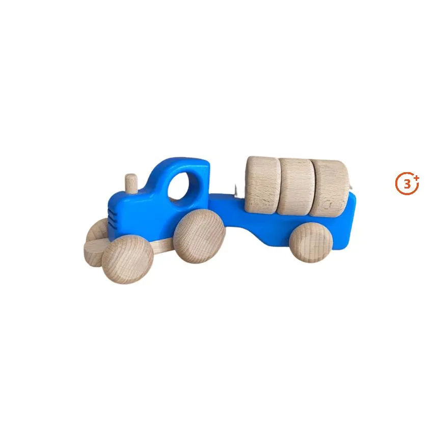 Tractor with Blocks - Blue